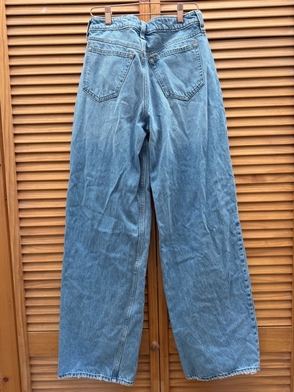 Abercrombie & Fitch Mid Rise Wide Leg Jeans size 0 - Picture 8 of 9
